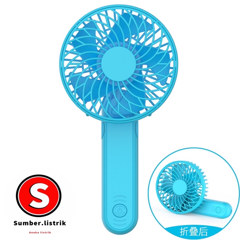 Handy mini fan / kipas lipat/ kipas angin portable / kipas tangan / kipas baterai