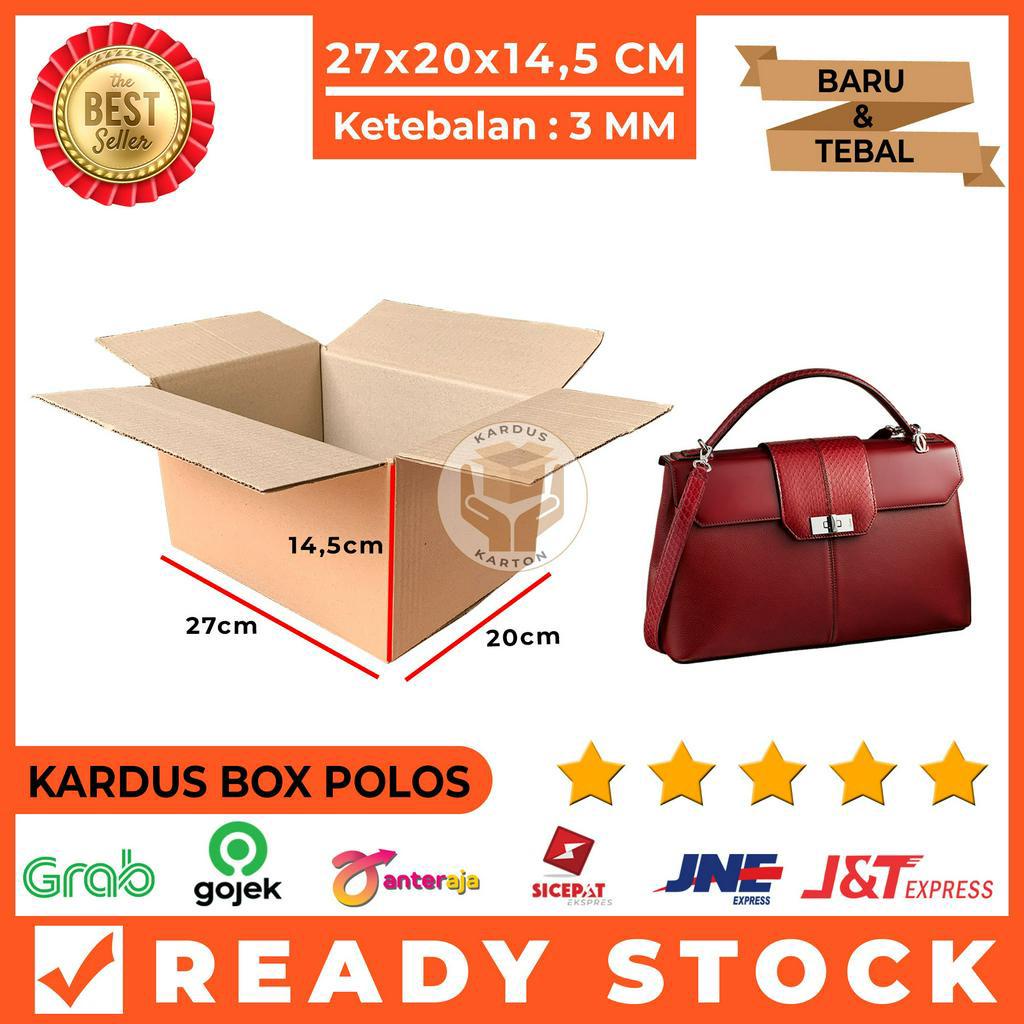 

Kardus Polos / Karton Box Packing 27x20x14,5 Cm Single Wall, Tebal