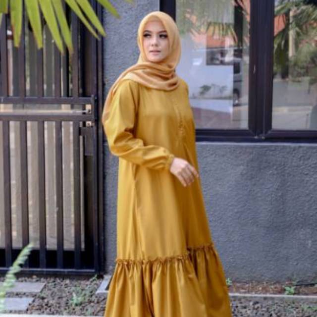 Gamis polos katun toyobo