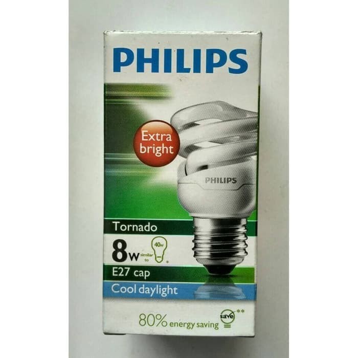 Lampu Spiral Philips Tornado 5W 8W 12W 15W 20W 24W 27W