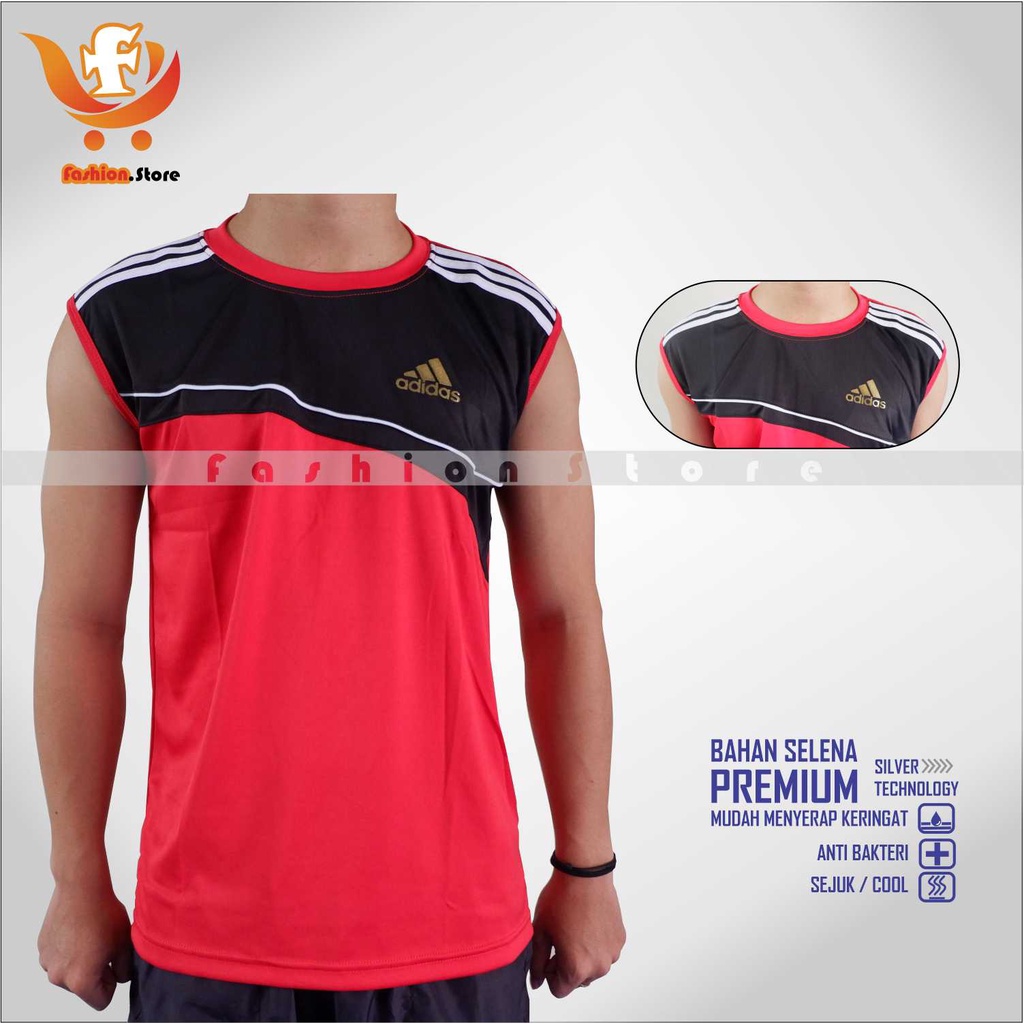 KAOS SINGLET OLAHRAGA PRIA KAOS SINGLET BADMINTON KAOS SINGLET VOLY PRIA