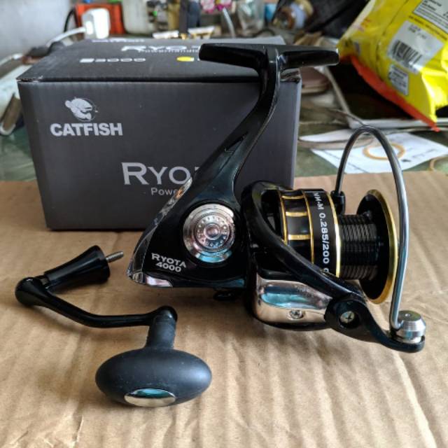 Reel Catfish Ryota Power Handle 4000 12 Plus 1 Ball Bearings