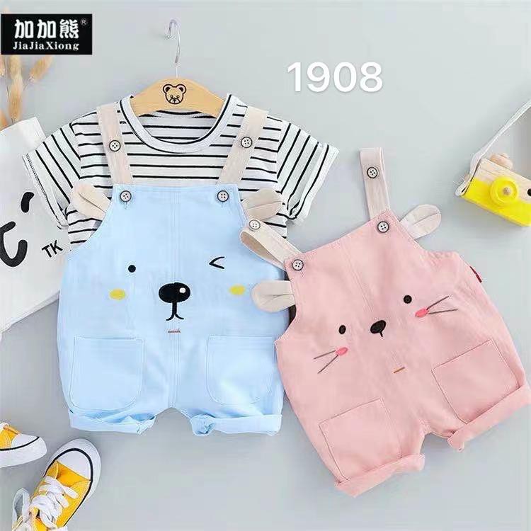 Setelan Baju Anak Perempuan CAT CAT Import / 10 Bulan - 3 Tahun / Kodok / Anak Cewe Bahan Melar R113