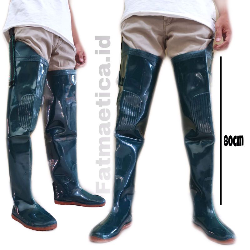 Sepatu Boots Sawah panjang 80cm  bahan tebal full karet