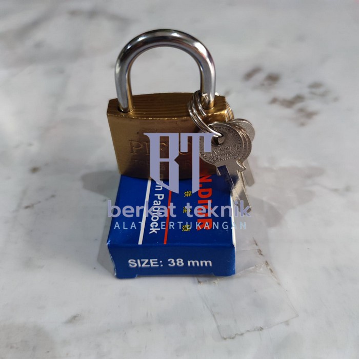 gembok kecil ndior kuning 38mm