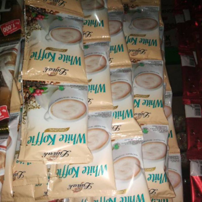 

kopi liwak white coffie isi 10 pcs