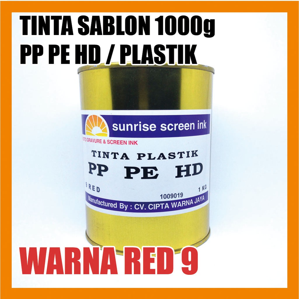 

Tinta Sablon Plastik PPHD 9 RED 1000g