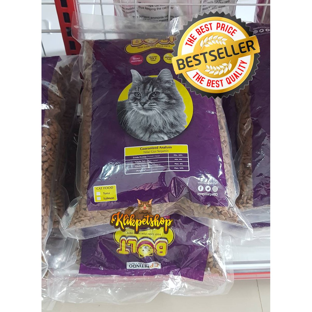 Makanan Kucing Kering Bolt 1 kg