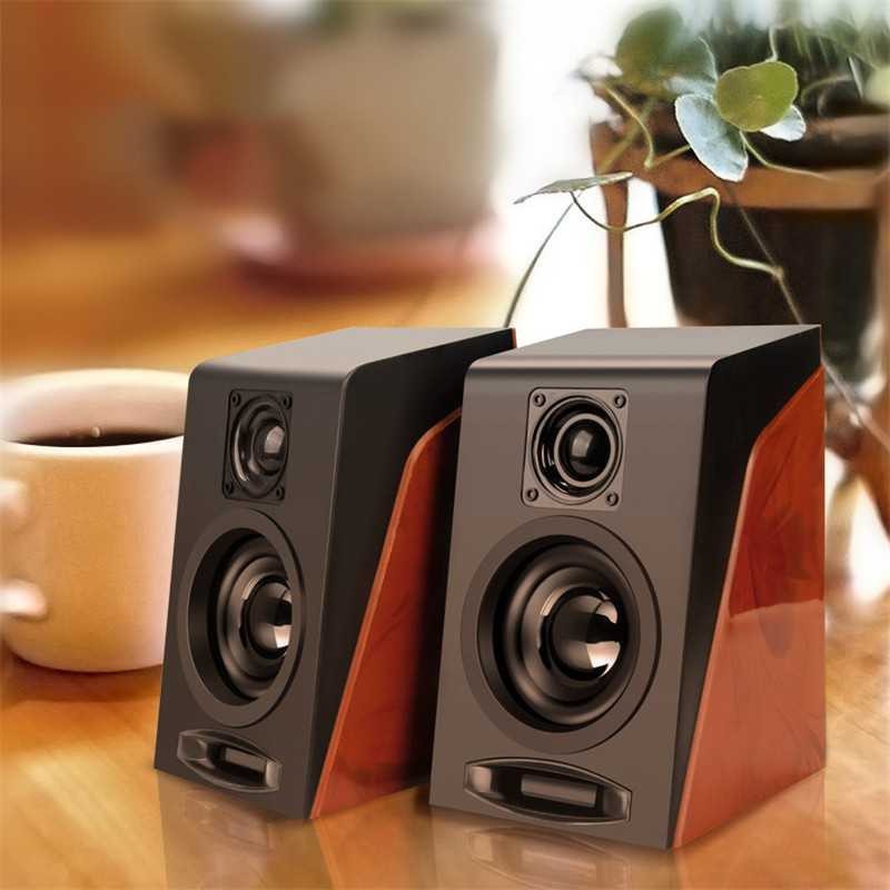 ( BLACK VERSION !!!! )First Eye 950 HiFi Desktop Multimedia Stereo Speaker 2.0 Channel Grab Medan