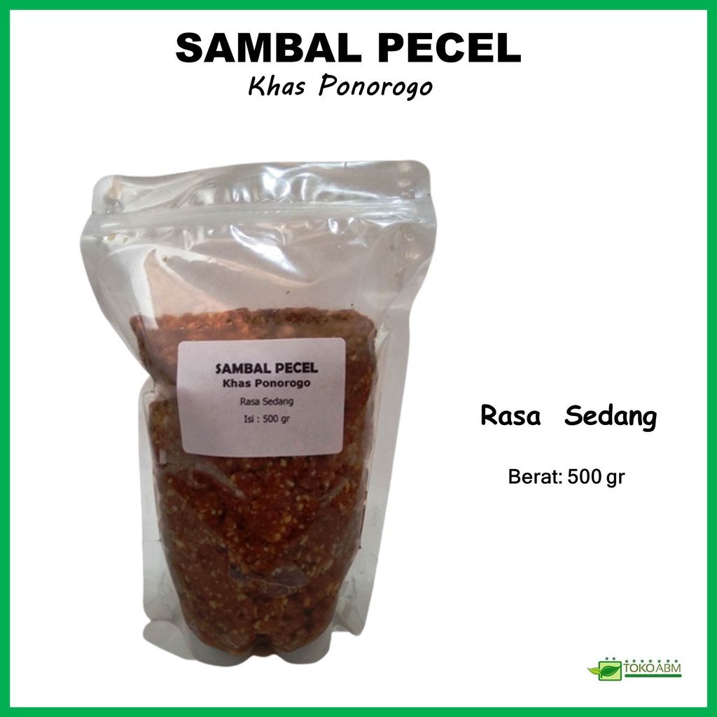 

Sambal Sambel Pecel Khas Ponorogo Rasa Sedang Isi 500 gram
