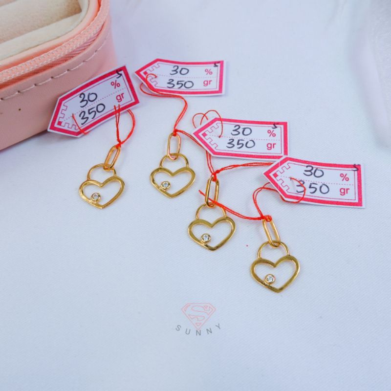 LIONTIN LOVE EMAS ASLI 300%/6K