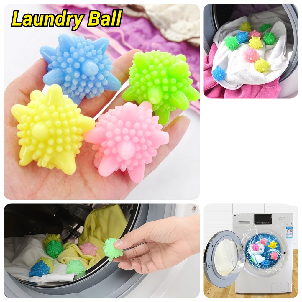 Bola Laundry Bola Mesin Cuci Pencuci Baju Bola Karet Mesin Cuci Duri COD