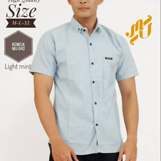 kemeja polos am motif