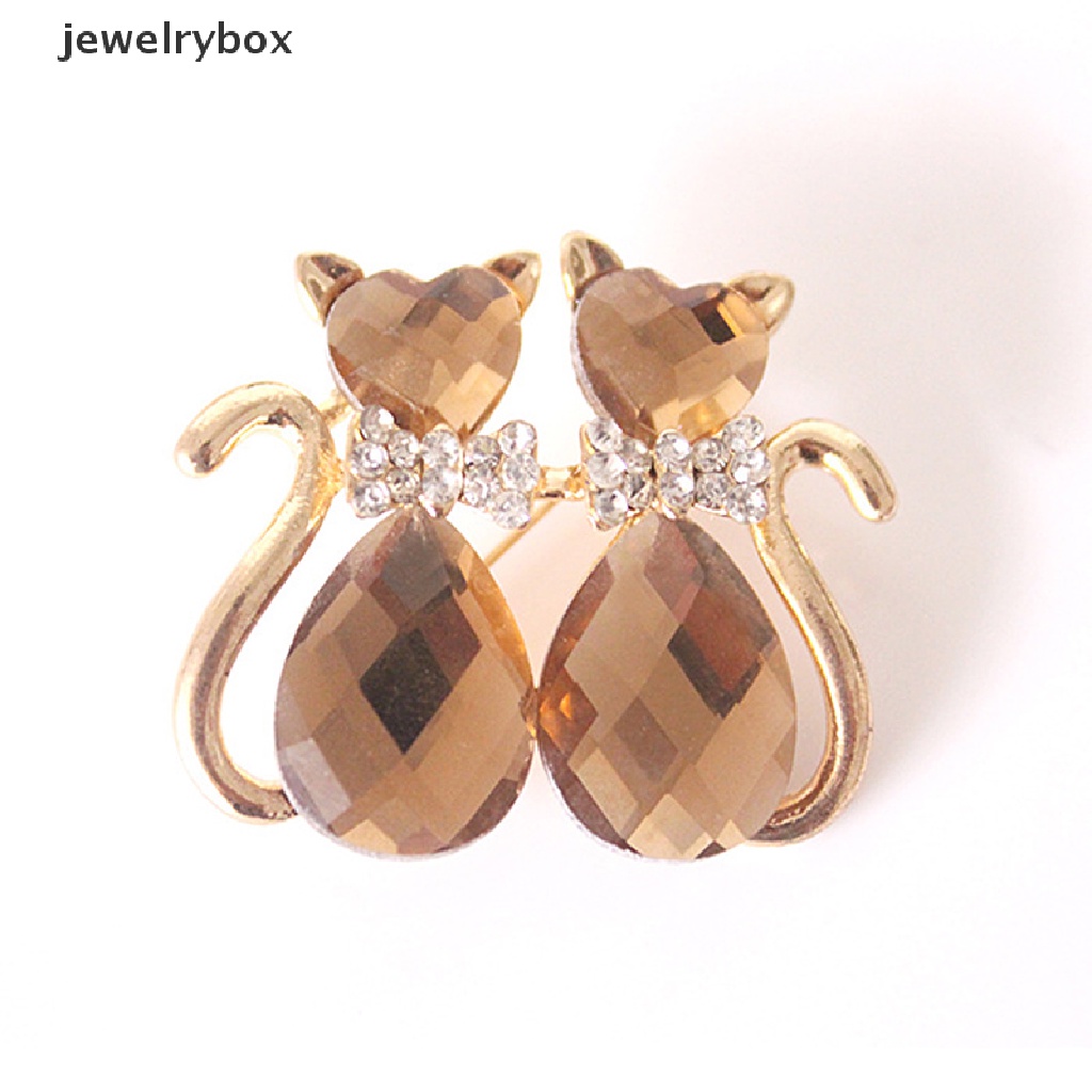 [jewelrybox] Wanita Bros Syal Bling Bling Kristal Berlian Imitasi Bunga Bros Pin Butik