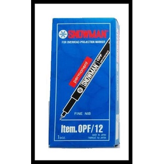 

Pen Snowman Ohp (Opf/12) 0,5 Mm Hitam / Biru / Merah
