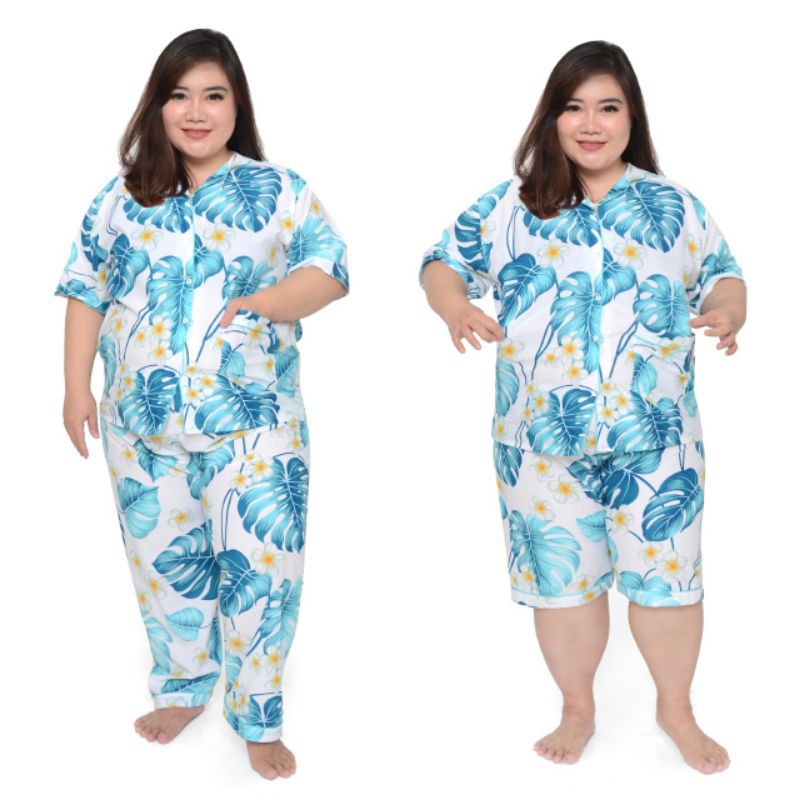 baju tidur jumbo ld 150 / piyama set celana