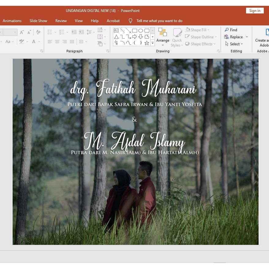 100+  TEMPLATE UNDANGAN DIGITAL - WEDDING TEMPLATE POWER POINT - SIAP EDIT + TUTORIAL LENGKAP