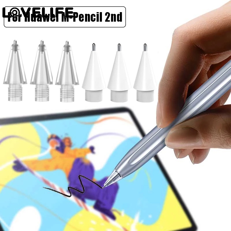 1pc Ujung Pensil Stylus Pengganti Lapis Nikel Alloy Untuk Huawei M-Pencil 2nd