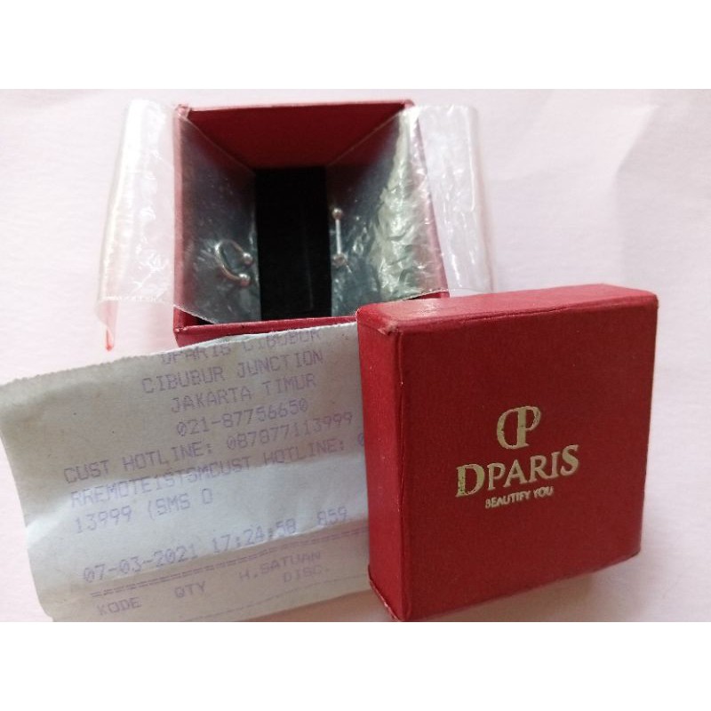 anting hidung/daun telinga/lidah/bibir d'paris