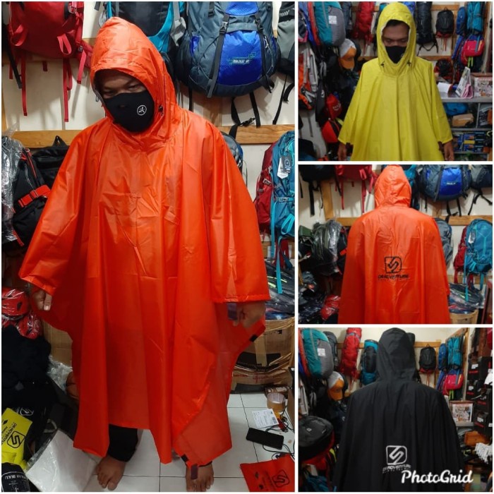 Ponco 3 in 1 DS ADVENTURE model kelawar kalong bivak alas tenda flysheet / mantel hujan ponco / jas hujan ponco / jas hujan ponco jumbo / jas ujan ponco / jas hujan kelelawar dewasa