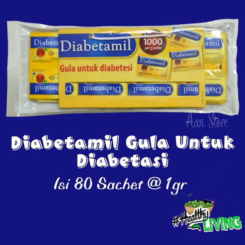 

Diabetamil Gula Untuk Diabetasi 80 sach @1gr
