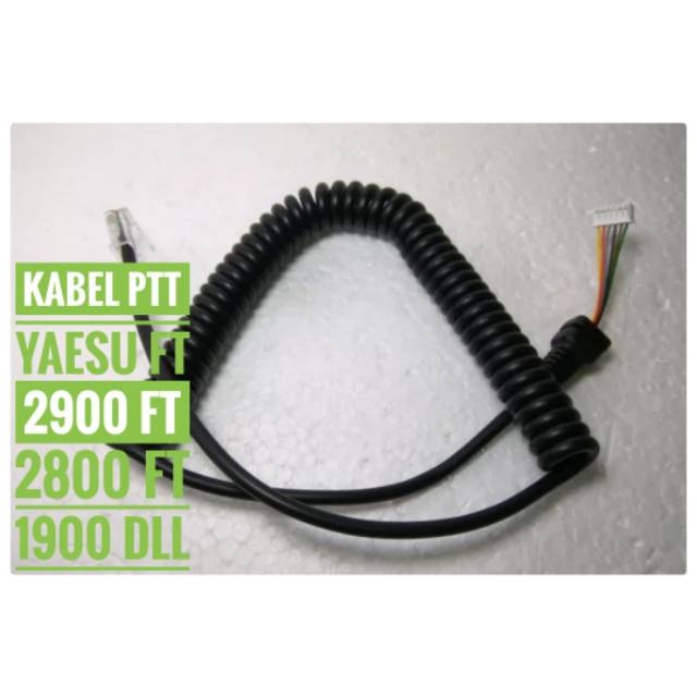 KABEL SPIRAL MIC MH-48 ATAU KABEL PTT YAESU FT 2900 FT 2800 FT 1900 FT 1500