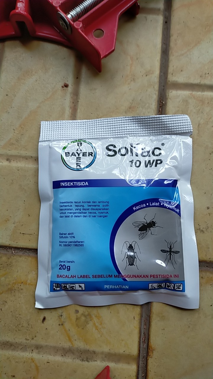 Solfac 10 Wp - Insektisida Pembasmi Nyamuk, Kecoa, Lalat, Semut - 20gr