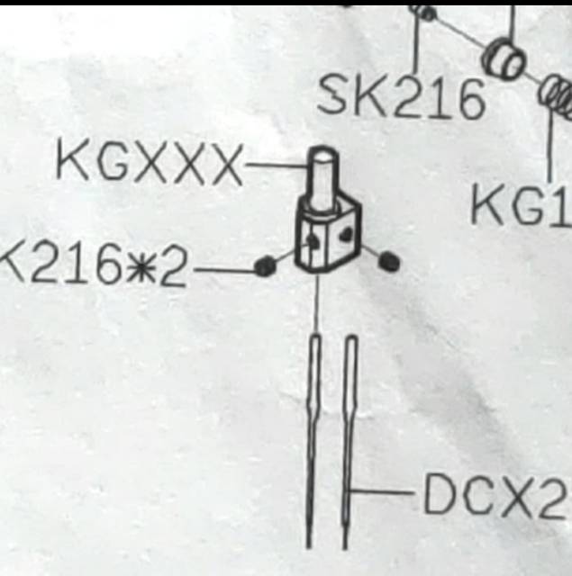 KG131-E Kepala Jarum Mesin Jahit Obras Benang 3