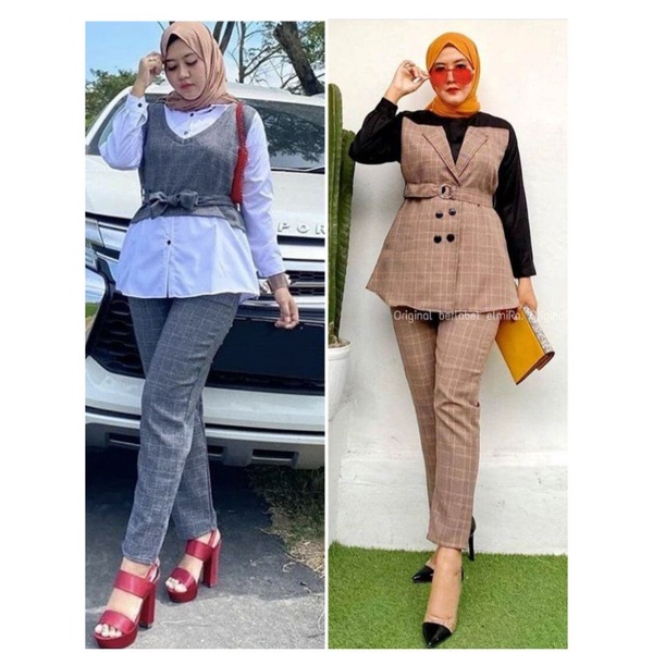 JOVI SET/ZARA SET/SETELAN WANITA TERLARIS/PAKAIAN WANITA