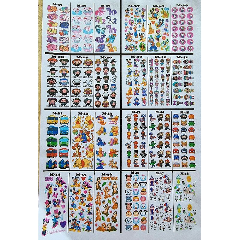 

Edible stamp/edible picture/stiker makanan dan minuman M25-M48