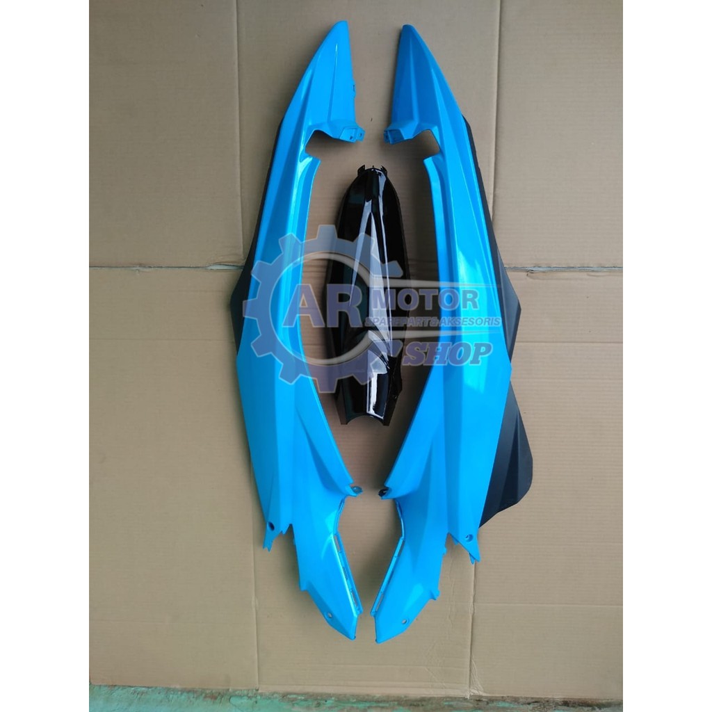 BODY BELAKANG KANAN KIRI PLUS DEK TENGAH SATRIA FU FACELIFT / FU FL BIRU MUDA