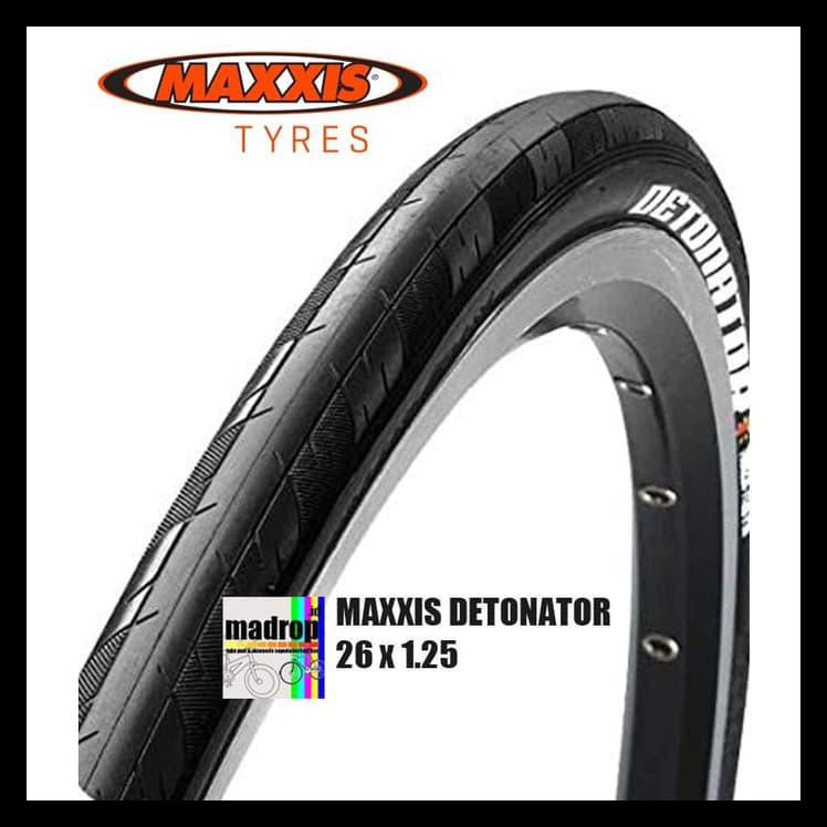 before name COD AKTIF]] Ban luar sepeda ukuran 26 x 1.25 Maxxis detonator warna hitam BERGARANSI