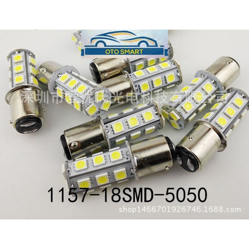 Lampu LED Rem Stop Bayonet 1157 /18 &amp;13 Mata untuk Mobil - Motor Kaki 2 DC