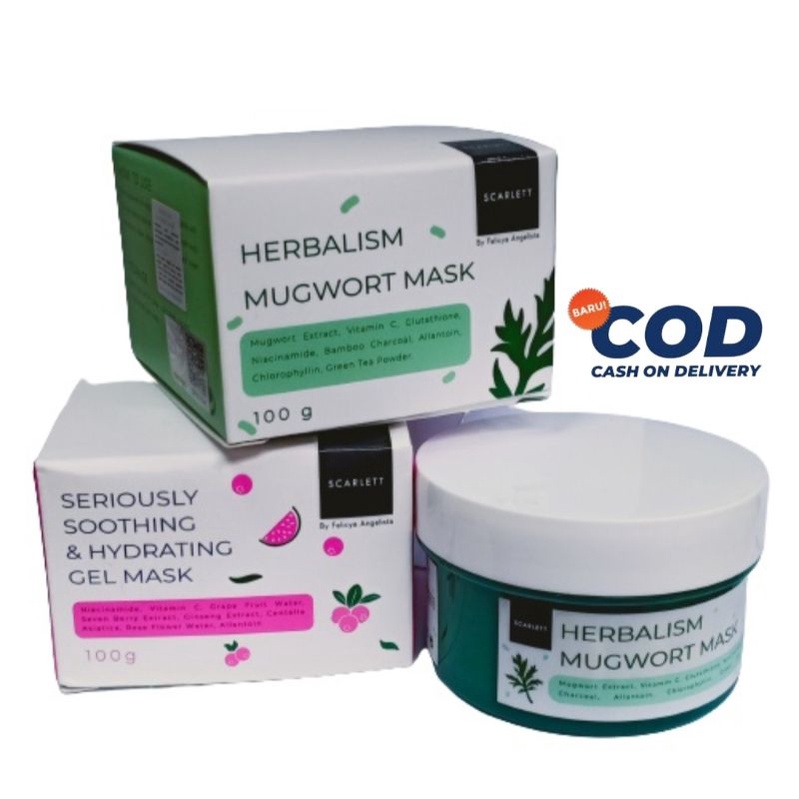 Scarlett Herbalism Mugwort Mask &amp; Shooting Gel Mask | Scarllet 100 g