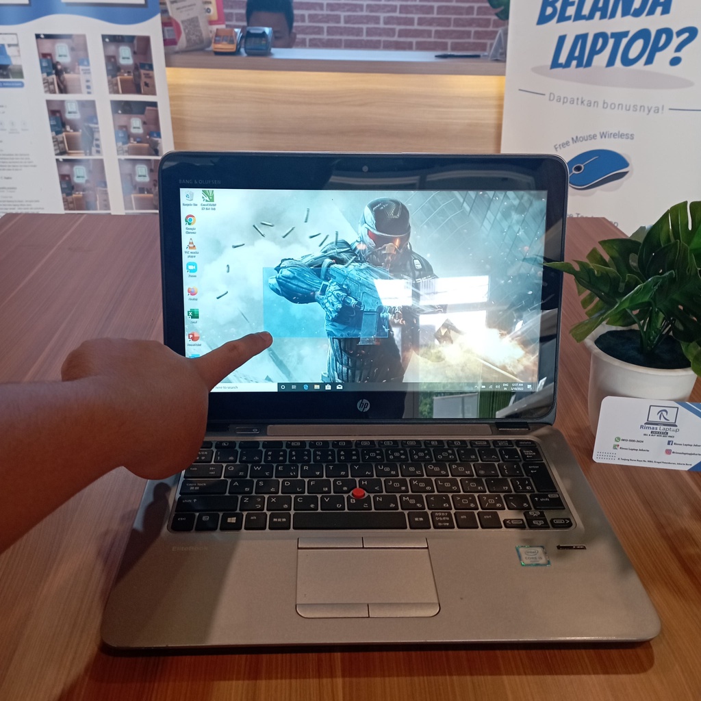 LAPTOP HP ELITEBOOK TC I5 GEN 6 RAM 8GB SSD 180GB | BEKAS SECOND