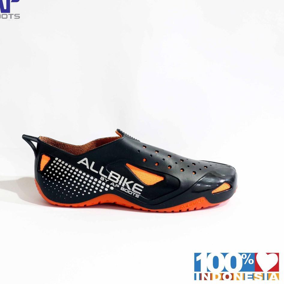 [☎kulak✔️] AP ALL BIKE 39-43 ORANGE - SEPATU KARET PRIA HOBI SEPEDA -  AP BOOTS