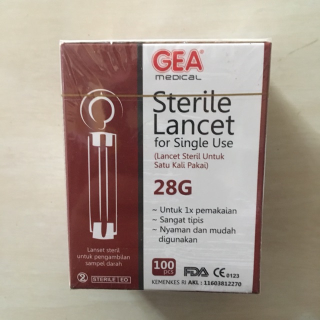 Blood Lancet GEA / Blood Lancet / Blood Lancet isi 100
