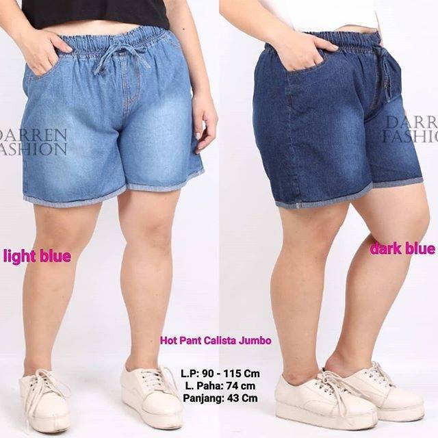 Celana Hot Pants Jeans  Celana Pendek Jumbo Jin Fit to XXL