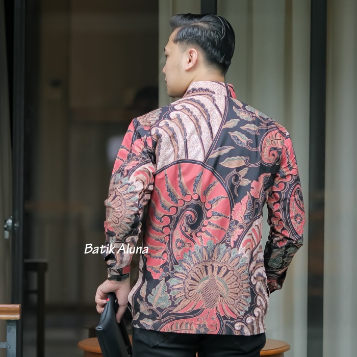 Batik Cowok Modern Asli Solo Produksi Batik Aluna PCW 004