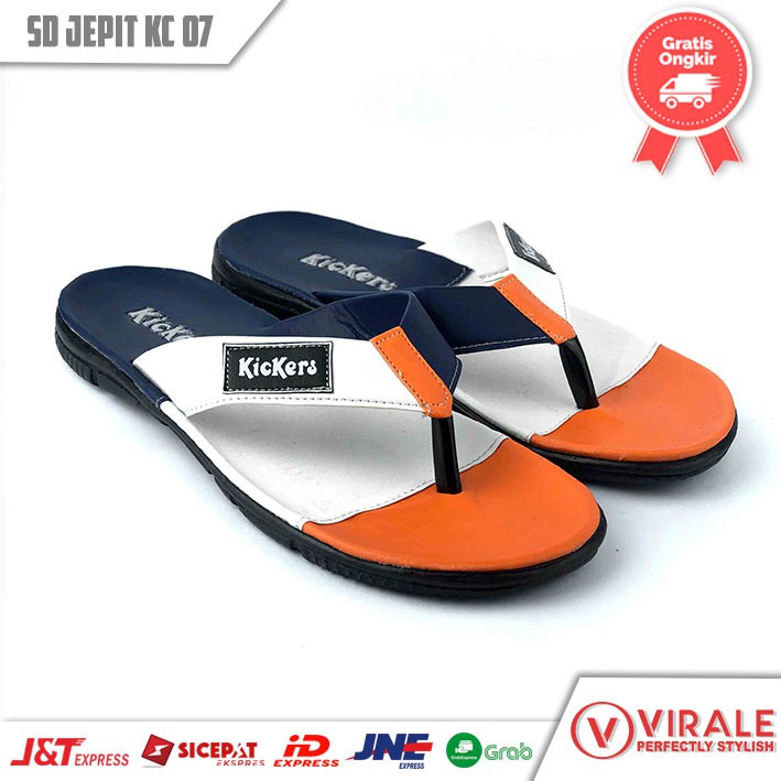 Sandal Jepit Pria Distro Casual Murah Sendal Keren Terbaru JPT-07 ORG