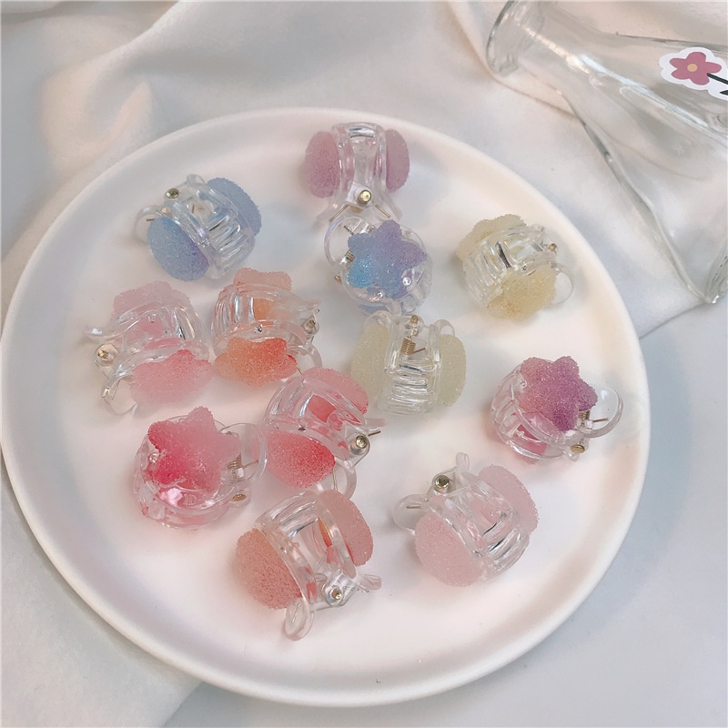 Magic789 Rainbow Candy Mini Hair Claw Clips for Girls Kids Small Hairpin Hair Styling Accessories