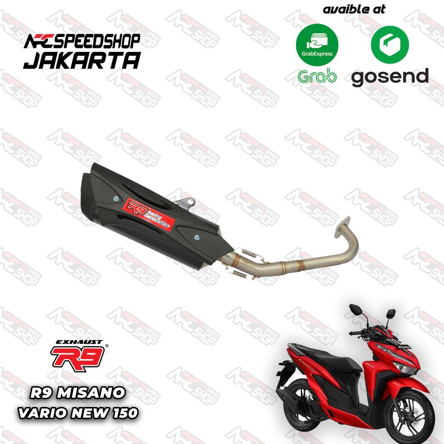 Knalpot R9 Misano Vario 150 New Fullsytem