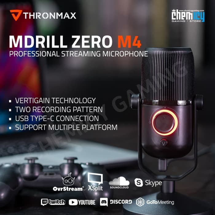 Mic ThronMax Mdrill Zero Profesional Streaming Condenser Microphone THX-M4