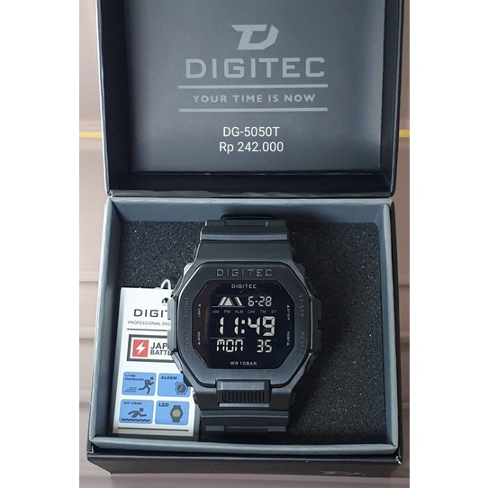 Jam Tangan Pria Digital Digitec Original DG-5050T Tahan Air Garansi Resmi Digitec Gratis Ongkir COD