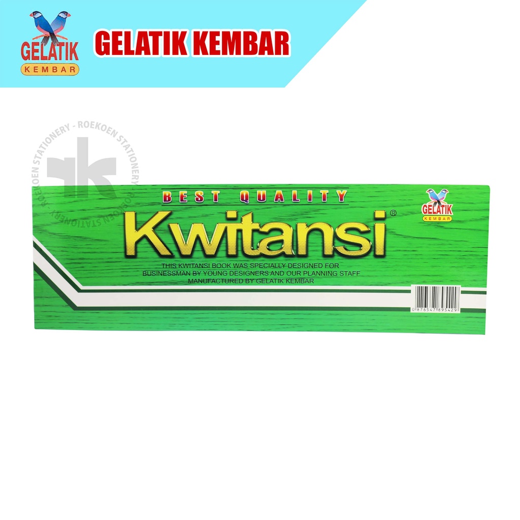 

Gelatik Kembar Kuitansi Besar 325x105mm Kwitansi (70lbr)