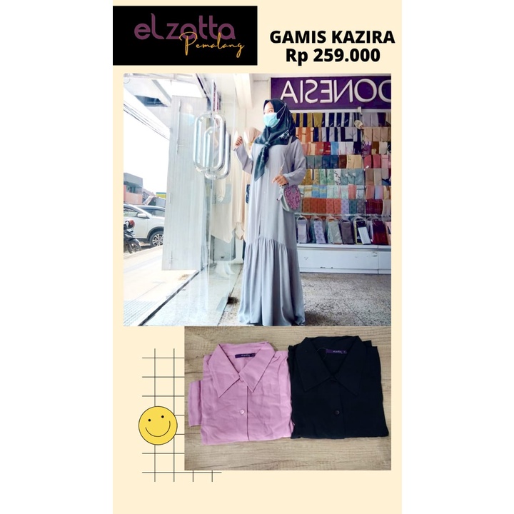 Busana Muslim Dress Gamis Kazira ELzatta