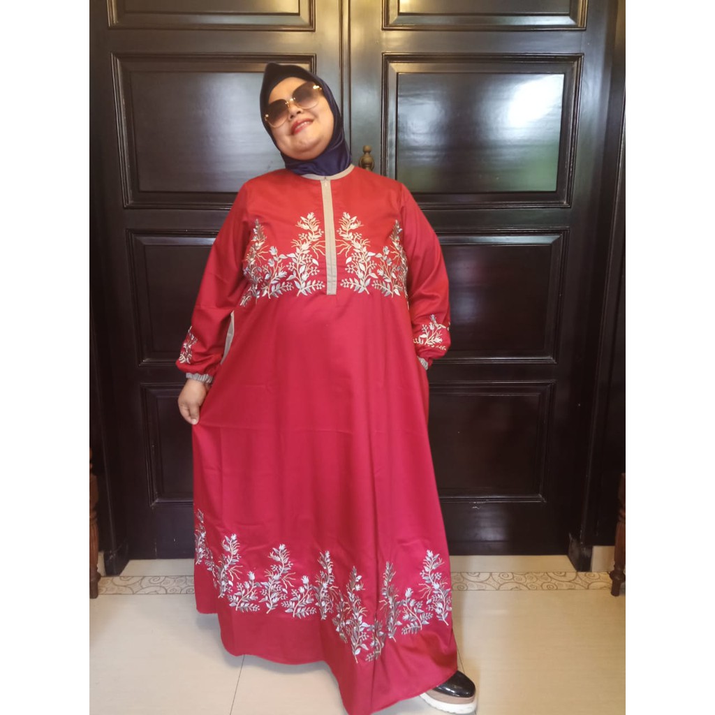 Terbaru Gamis jumbo bordir katun toyobo+butik premium series 02