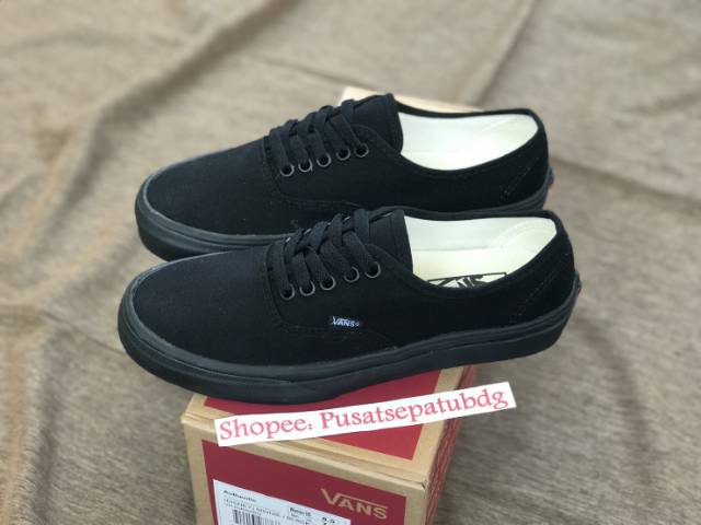 VANS PREMIUM AUTHENTIC ALL BLACK WAFFLE DT MADE IN CHINA