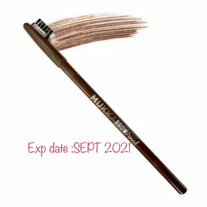 pensil alis MUKKA tutup sikat (EXP : 09/2021) COKLAT