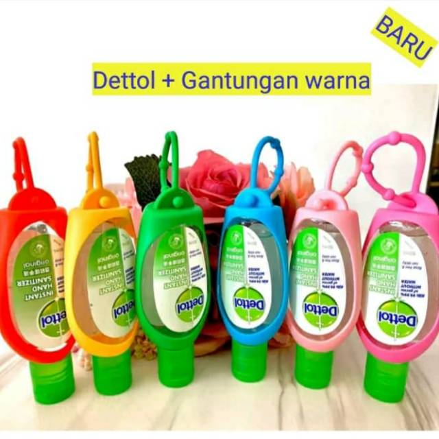 Gantungan Warna Dettol hand sanitizer Hand sanitizer